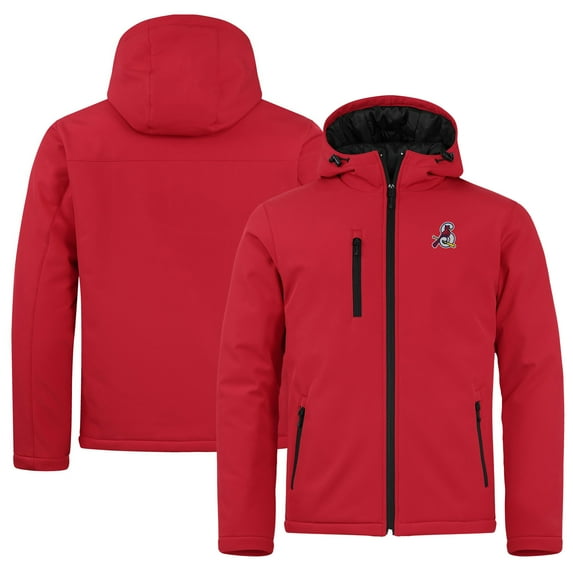 Men's Cutter & Buck Red Springfield Cardinals Clique Equinox Insulated Softshell Full-Zip Jacket