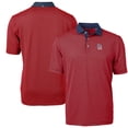 thumbnail image 1 of Men's Cutter & Buck  Red St. Louis Cardinals Americana Logo Virtue Eco Pique Stripe Recycled Polo, 1 of 3
