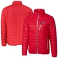 thumbnail image 1 of Men's Cutter & Buck  Red Texas Rangers Big & Tall Rainier PrimaLoft- Eco Insulated Full-Zip Hoodie Puffer Jacket, 1 of 3