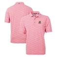 thumbnail image 1 of Men's Cutter & Buck Red Toledo Mud Hens Virtue Eco Pique Botanical Print Recycled Polo, 1 of 3