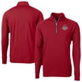 thumbnail image 1 of Men's-Cutter & Buck  Red Toronto FC Adapt Eco Knit Stretch Recycled Raglan Quarter-Zip Pullover Top, 1 of 3