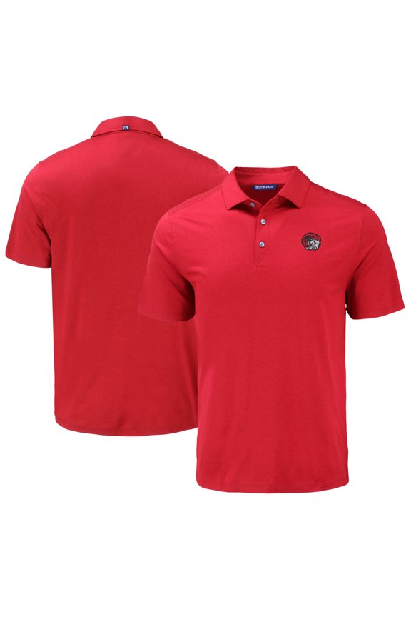Men's Cutter & Buck Red Winston-Salem State Rams Coastline Epic Comfort Eco Recycled Polo