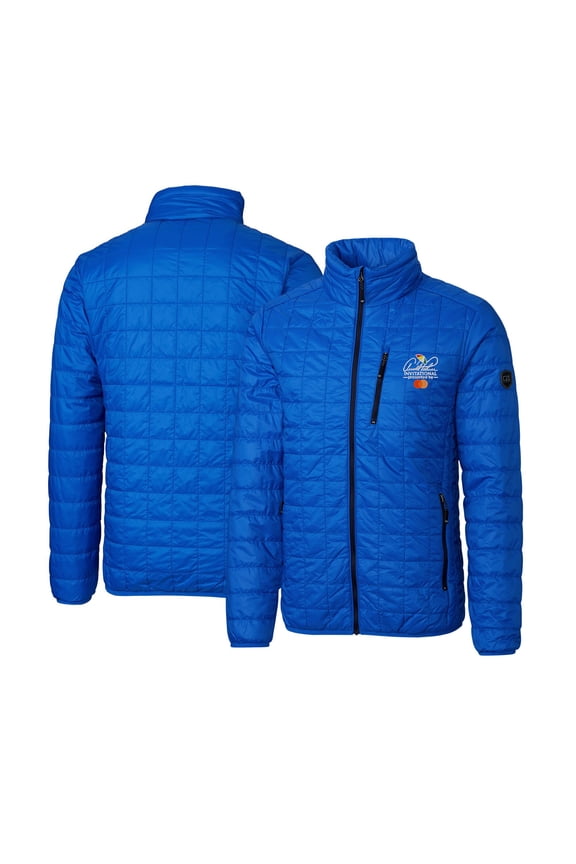 Men's Cutter & Buck Royal Arnold Palmer Invitational Rainier PrimaLoft Eco Insulated Full-Zip Puffer Jacket