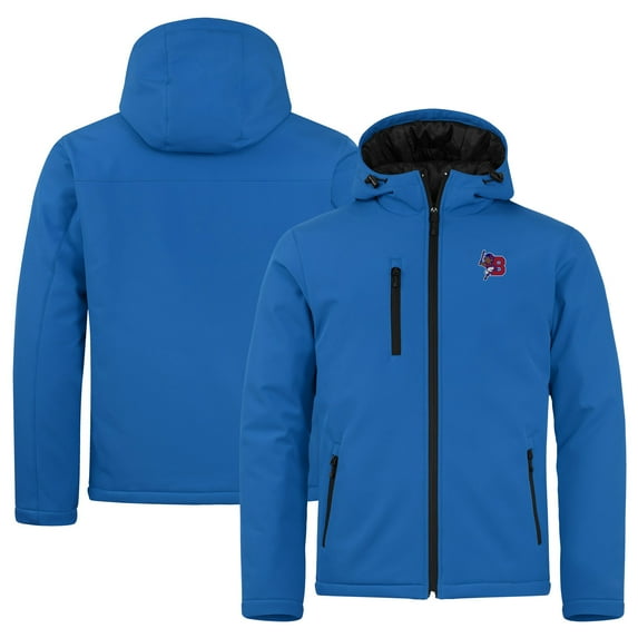 Men's Cutter & Buck Royal Buffalo Bisons Clique Equinox Insulated Softshell Full-Zip Jacket