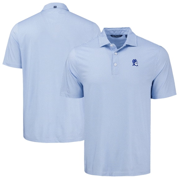 Men's Cutter & Buck  Royal Duke Blue Devils Pike Eco Diamond Dot Print Recycled Polo