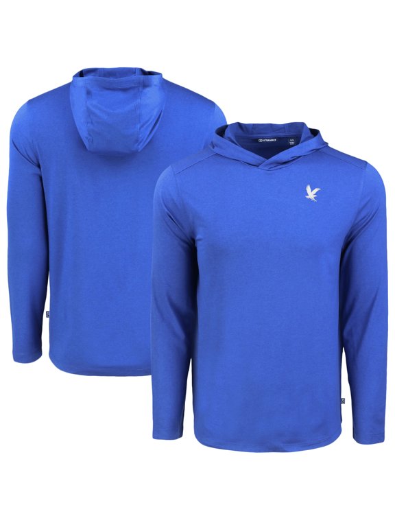 Men's Cutter & Buck Royal Embry-Riddle Eagles Coastline Epic Comfort Eco Recycled Long Sleeve Hoodie T-Shirt