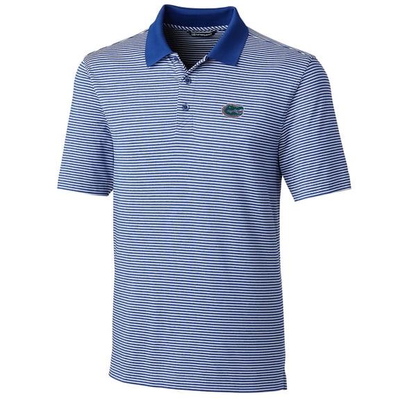 Men's Cutter & Buck Royal Florida Gators Big & Tall Forge Tonal Stripe Polo