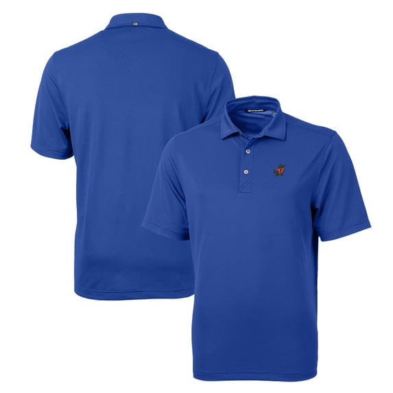 Men's Cutter & Buck Royal Florida Gators Team Logo Virtue Eco Pique Recycled Polo