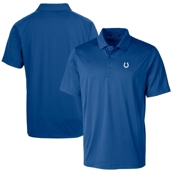Men's Cutter & Buck Royal Indianapolis Colts Prospect Textured Stretch Big & Tall Polo