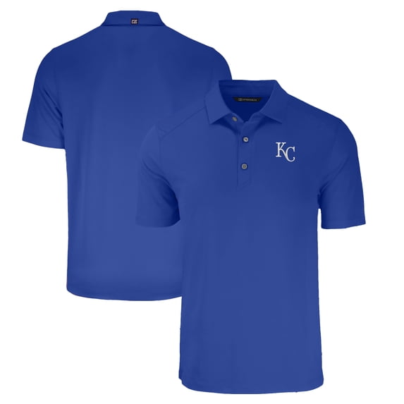 Men's Cutter & Buck Royal Kansas City Royals Forge Eco Stretch Recycled Polo