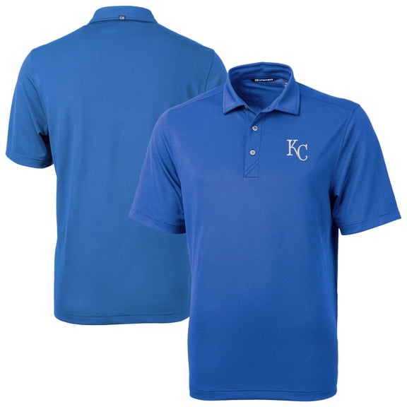 Men's Cutter & Buck Royal Kansas City Royals Virtue Eco Pique Recycled Polo