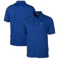 thumbnail image 1 of Men's Cutter & Buck Royal Kansas Jayhawks Advantage Space Dye Tri-Blend Polo, 1 of 3