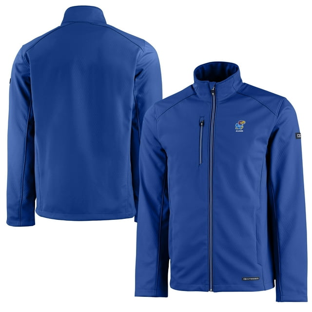 Men's Cutter & Buck Royal Kansas Jayhawks Alumni Logo Evoke Eco