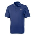 thumbnail image 1 of Men's Cutter & Buck Royal Los Angeles Chargers Big & Tall Virtue Eco Pique Recycled Polo, 1 of 1