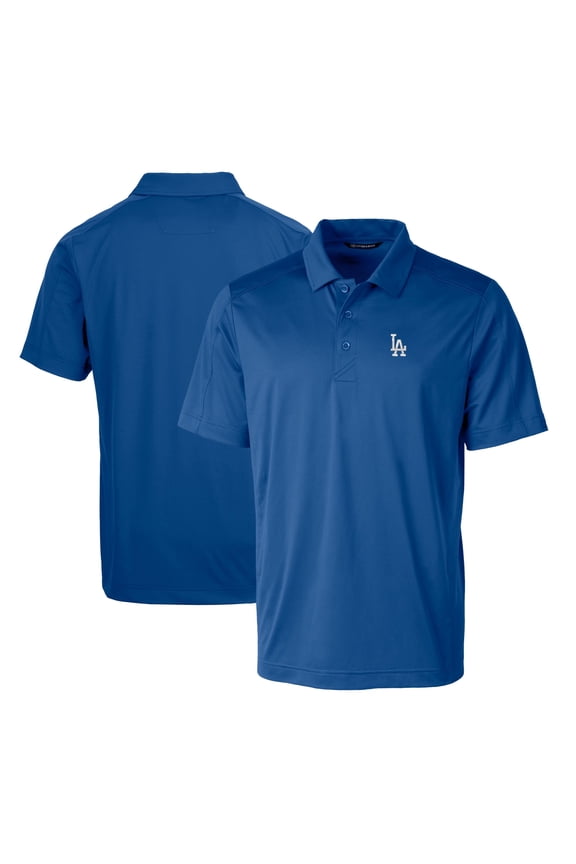 Men's Cutter & Buck Royal Los Angeles Dodgers Prospect Textured Stretch Big & Tall Polo
