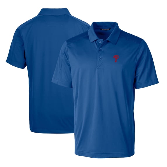 Men's Cutter & Buck Royal Philadelphia Phillies Prospect Textured Stretch Polo