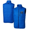 thumbnail image 1 of Men's-Cutter & Buck  Royal San Jose Earthquakes Big & Tall Rainier PrimaLoft Eco Insulated Full-Zip Puffer Vest, 1 of 3