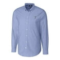 thumbnail image 1 of Men's Cutter & Buck Royal Texas Rangers Big & Tall Stretch Oxford Long Sleeve Button-Down Shirt, 1 of 1
