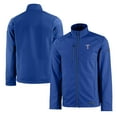 thumbnail image 1 of Men's Cutter & Buck Royal Texas Rangers Evoke Eco Softshell Recycled Full-Zip Jacket, 1 of 3