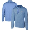 thumbnail image 1 of Men's Cutter & Buck  Royal Toronto Blue Jays Stealth Heathered Quarter-Zip Pullover Top, 1 of 3