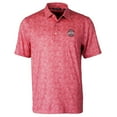 thumbnail image 1 of Men's Cutter & Buck Scarlet Ohio State Buckeyes Pike Constellation Print Stretch Polo, 1 of 1