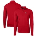 thumbnail image 1 of Men's Cutter & Buck Scarlet Rutgers Scarlet Knights Big & Tall Virtue Eco Pique Recycled Quarter-Zip Pullover Top, 1 of 3