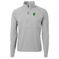 thumbnail image 1 of Men's Cutter & Buck Silver Charlotte 49ers Adapt Eco Knit Hybrid Recycled Quarter-Zip Pullover Top, 1 of 1