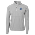 thumbnail image 1 of Men's Cutter & Buck Silver Columbia University Adapt Eco Knit Hybrid Recycled Quarter-Zip Pullover Top, 1 of 1