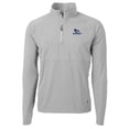 thumbnail image 1 of Men's Cutter & Buck Silver Creighton Bluejays Adapt Eco Knit Hybrid Recycled Quarter-Zip Pullover Top, 1 of 1