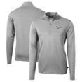 thumbnail image 1 of Men's Cutter & Buck Silver Philadelphia Eagles Virtue Eco Pique Recycled Quarter-Zip Pullover, 1 of 3