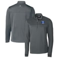 thumbnail image 1 of Men's Cutter & Buck Steel Air Force Falcons Traverse Stripe Quarter-Zip Pullover Top, 1 of 3