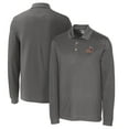 thumbnail image 1 of Men's Cutter & Buck Steel Arizona State Sun Devils Vault Advantage Tri-Blend Pique Big & Tall Long Sleeve Polo, 1 of 3