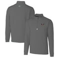 thumbnail image 1 of Men's Cutter & Buck Steel Auburn Tigers Traverse Stretch Quarter Zip-Pullover Top, 1 of 3