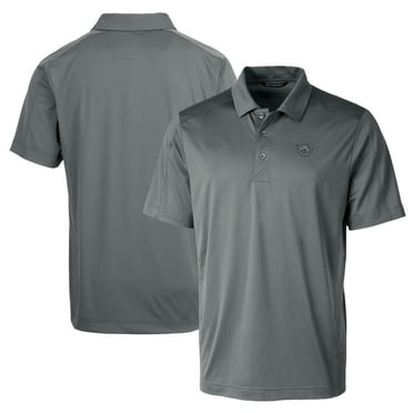 Men's Cutter & Buck Steel Cincinnati Bearcats Team Logo Big & Tall Prospect Textured Stretch Polo