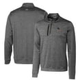thumbnail image 1 of Men's Cutter & Buck Steel Delaware Fightin' Blue Hens Heathered Vault Stealth Quarter-Zip Pullover Top, 1 of 3