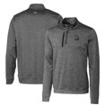thumbnail image 1 of Men's Cutter & Buck Steel FIU Panthers Heathered Vault Stealth Quarter-Zip Pullover Top, 1 of 3