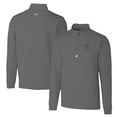 thumbnail image 1 of Men's Cutter & Buck Steel GA Tech Yellow Jackets Big & Tall Traverse Stretch Quarter-Zip Pullover Top, 1 of 3