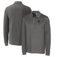 thumbnail image 1 of Men's Cutter & Buck Steel Georgetown Hoyas Vault Advantage Tri-Blend Pique Big & Tall Long Sleeve Polo, 1 of 3