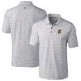 thumbnail image 1 of Men's Cutter & Buck Steel Grambling Tigers Vault Advantage Tri-Blend Space Dye Big & Tall Polo, 1 of 3