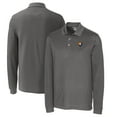 thumbnail image 1 of Men's Cutter & Buck Steel Illinois Fighting Illini Vault Advantage Tri-Blend Pique Big & Tall Long Sleeve Polo, 1 of 3
