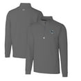 thumbnail image 1 of Men's Cutter & Buck Steel Indianapolis Colts Throwback Logo Traverse Stretch Quarter-Zip Big & Tall Pullover Top, 1 of 3