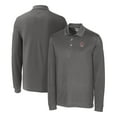 thumbnail image 1 of Men's Cutter & Buck Steel LSU Tigers Advantage Tri-Blend Pique Long Sleeve Polo, 1 of 3