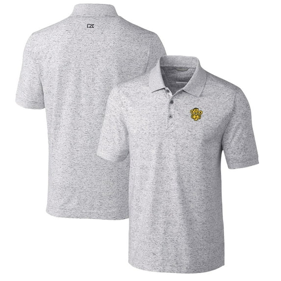 Men's Cutter & Buck Steel Missouri Tigers Advantage Space Dye Tri-Blend Polo
