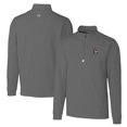 thumbnail image 1 of Men's Cutter & Buck Steel NC State Wolfpack Big & Tall Traverse Stretch Quarter-Zip Pullover Top, 1 of 3