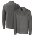 thumbnail image 1 of Men's Cutter & Buck Steel NC State Wolfpack Vault Advantage Tri-Blend Pique Big & Tall Long Sleeve Polo, 1 of 3