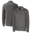 thumbnail image 1 of Men's Cutter & Buck Steel Ole Miss Rebels Vault Advantage Tri-Blend Pique Big & Tall Long Sleeve Polo, 1 of 3