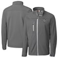 thumbnail image 1 of Men's Cutter & Buck  Steel Omaha Storm Chasers  Clique Telemark Eco Stretch Softshell Full-Zip Jacket, 1 of 3