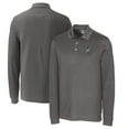 thumbnail image 1 of Men's Cutter & Buck Steel Portland State Vikings Vault Advantage Tri-Blend Pique Big & Tall Long Sleeve Polo, 1 of 3