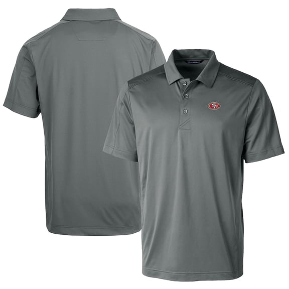 Men's Cutter & Buck Steel San Francisco 49ers Prospect Textured Stretch Big & Tall Polo