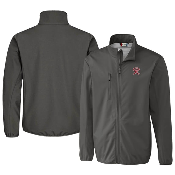 Men's Cutter & Buck Steel Tacoma Rainiers Clique Trail Eco Stretch Softshell Full-Zip Jacket